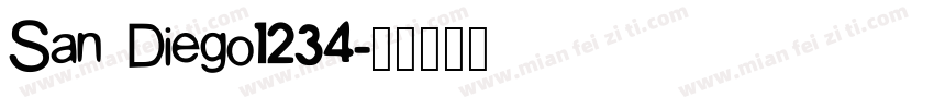 San Diego1234字体转换